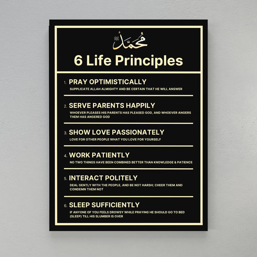 Set of 3 Life Principles Wall Frames - EVODIA PK STORE